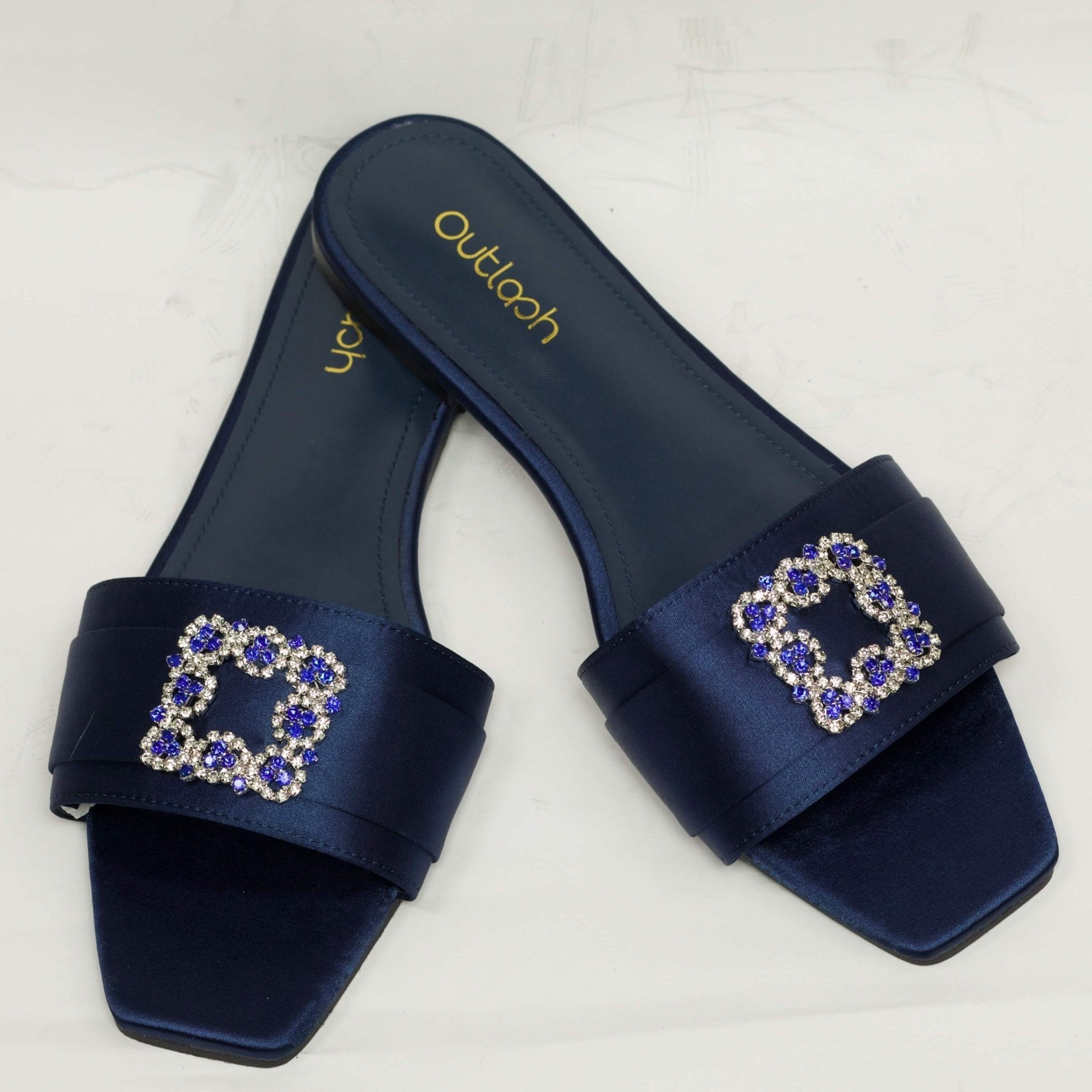 DAISY Slides in Blue - Outlash brand