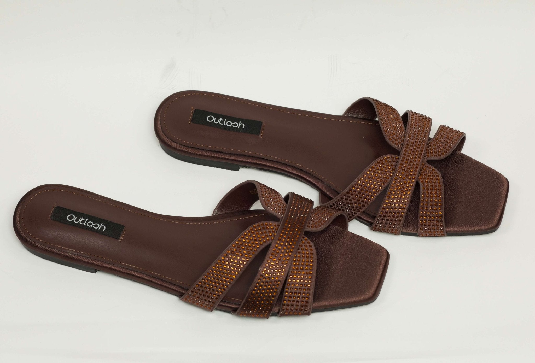 Glint Slides in COFFEE - Outlash brand