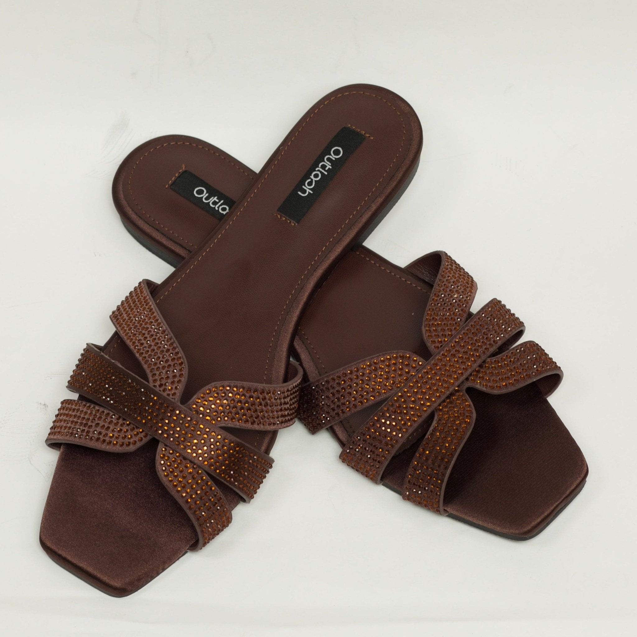 Glint Slides in COFFEE - Outlash brand