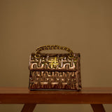 ZOYA FLAP BAG IN BRONZE (SMALL)