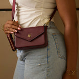 NIVELA BAG in BURGUNDY