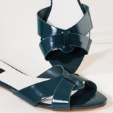 ALOURA SLIDES in GREEN