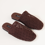 YACE SLIDES IN TAN BROWN