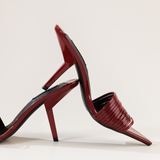 DONNA HEELS IN WINE