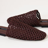 YACE SLIDES IN TAN BROWN