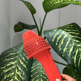 Luna Slides in Burnt Orange