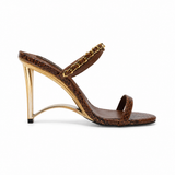 KAIA HEELS IN BROWN