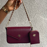 NIVELA BAG in BURGUNDY