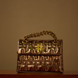 ZOYA FLAP BAG IN BRONZE (SMALL)