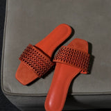 Luna Slides in Burnt Orange