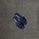 SOLARA SLIDES IN DARK BLUE