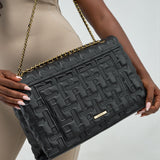ZOYA FLAP BAG IN BLACK (XL)