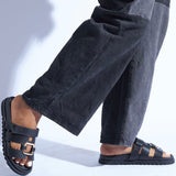 VONN SLIDES IN BLACK