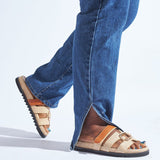 VONN SLIDES IN  LIGHT BROWN