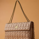 ZOYA FLAP BAG IN NUDE (XL)