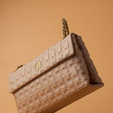 ZOYA FLAP BAG IN NUDE (XL)