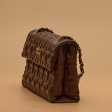 ZOYA FLAP BAG IN COFFEE (MEDIUM)