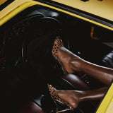 ESPRESSO HEELS IN PRINT