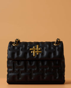 ZOYA FLAP BAG IN BLACK (SMALL)
