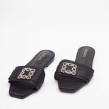 Daisy Slides in Black