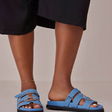 VONN 2.0 SLIDES IN DENIM