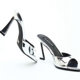 PEARL HEELS IN SILVER