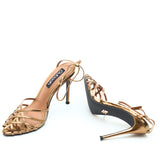 SASHA HEELS IN BRONZE