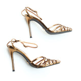 SASHA HEELS IN BRONZE