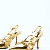 ETHEREAL HEELS IN GOLD
