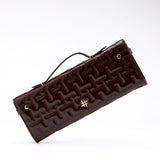 MAZE PURSE IN COFFEE