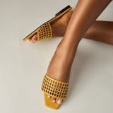 Luna Slides in Yellow