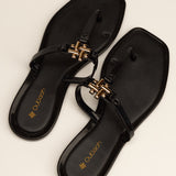 Gleam jelly slides in Black
