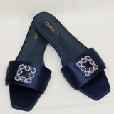 DAISY Slides in Blue - Outlash brand